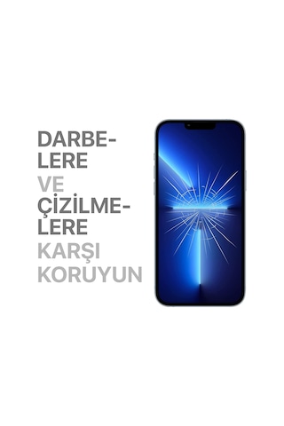 Apple iPhone Uyumlu 13 Pro Max Için Ekstra Güçlü Tam Koruma Sağlayan Lazer Kesim Premium Ekran Koruyucu