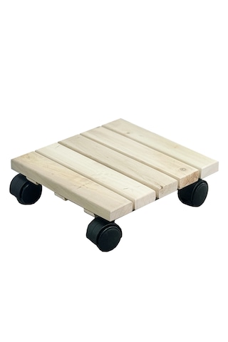 Ahşap Saksı Altlığı Tüp Çek Damacana Tekerlekli 2125