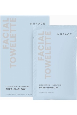 Nuface Prep-n-glow Yüz Temizleme Mendilleri, 5 Adet Temizleyici Mendiller Ve Bantlar