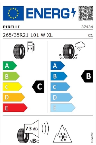 Pirelli 265/35R21 101W XL M+S 3Pmsf P Zero Winter Mo1A Kış Lastiği 2024
