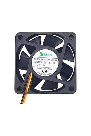 Buhara Elektronik 60x60x20mm 12v 0,20a 3 Kablolu Xmer Fan