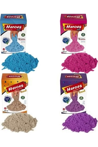 Heroes Kinetik Kum 500 Gr Oyun Kumu 1 Adet Çok Renkli