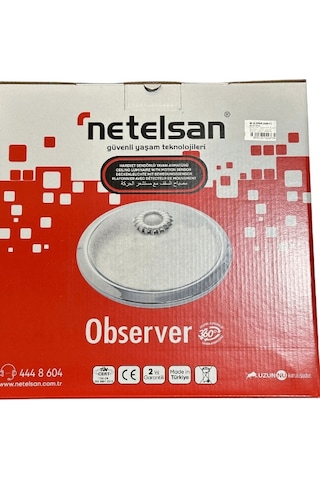 Netelsan Observer 360 Derece Sensörlü Tavan Armatürü Beyaz