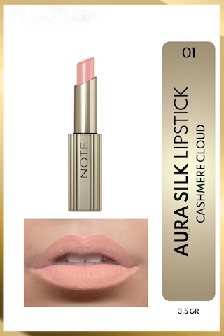 Aura Silk Lipstick 01 Cashmere Cloud Kremsi Yarı Parlak Ruj - Nude Diğer