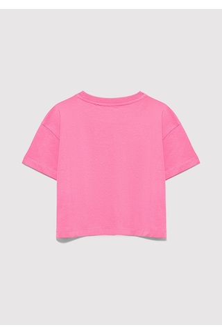 Mavi - Mavi Logo Baskılı Pembe Tişört 7610181-91355 Pembe