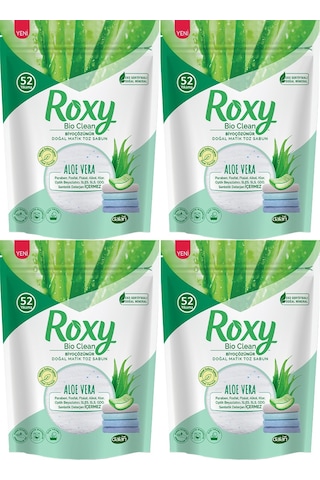 Dalan Roxy Bio Clean Matik Sabun Tozu 1.6Kg Aloe Vera (4 Lü Set)