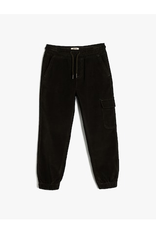 Koton Jogger Pantolon Kargo Cepli Beli Bağlamalı Pamuklu Antrasit 5wkb40030tw Antrasit