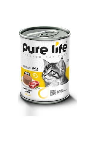 Pure Life Pate Kuzulu Yavru Kedi Konserve Mama 400 G Pure Life Pate Kuzulu Yavru Kedi Konserve Mama 400 G