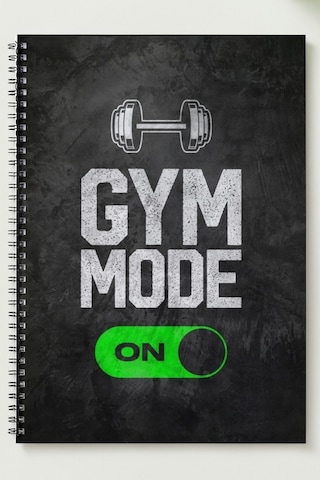 Gym Mode A5 Metal Spiralli Çizgisiz Karton Kapak Gym Mode Defter Çok Renkli