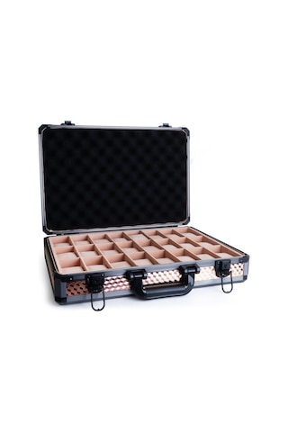 No Signal Premium Metal 24 Bölmeli Saat Taşıma Çantası Gold