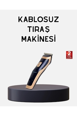 Profesyonel Şarjlı Saç Ve Sakal Kesme Makinesi Unisex, 12 Mm Ayarlanabilir Başlık Diğer