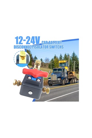 Fosenze 12v-24v Akü Kesici Anahtarı - Tek Tıklamayla Güç Kontrolü, Gemi, Karavan, Tır İçin Üst Montajlı, Kısa Devre Korumalı Akü Koruma Anahtarı