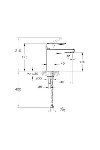 Artema Root Square A4273136 Lavabo Bataryası Mat Siyah