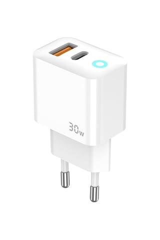 Blue Moon Pd 30watt Hızlı Şarj Aleti, A + C Girişli, Beyaz