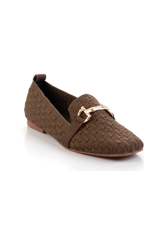 Bambi Kahve Kadın Loafer Ayakkabı K01327020182 Kahve