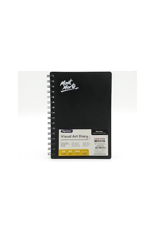 Mm Sanat Günlüğü Siyah 140gsm A5 80sayfa Signature Çok Renkli