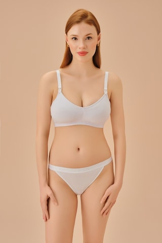 Suwen Cotton Emzirme Sütyeni Sw5971101 Beyaz