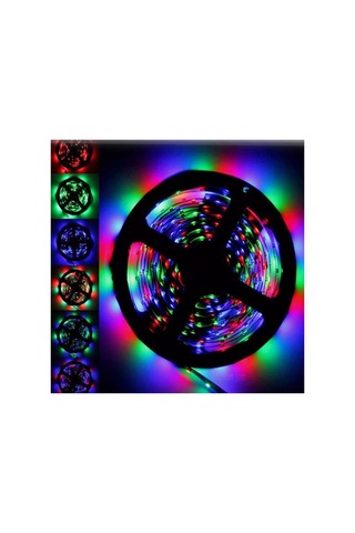 5v Rgb Led Şerit Işık 5m Usb Uzaktan Kumanda Smd 5050 Işıkları Led Şerit Arka İşık Tv Noel Dekor
