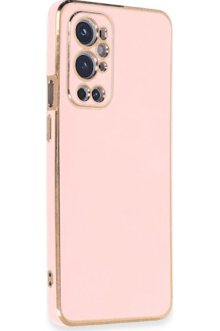 Newface - 218 - One Plus 9 Pro Kılıf Volet Silikon - Csmo-tex - - Pembe