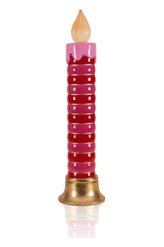 The Mia Dekoratif Led Işıklı Yılbaşı Mumu 25x25x97 Cm 1 Adet
