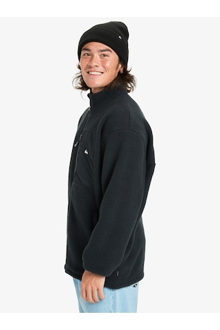 Quiksilver Quıksılver Clean Coast Fz Anthracite - Solid Erkek Polar Ceket Eqypf03066-11793 Siyah Melanj