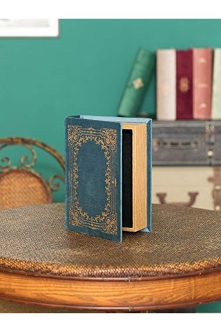 Qı003691.b Kitap Şeklinde Dekoratif Saklama Kutusu