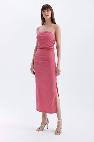 DeFacto Bodycon Straplez Bürümcük Midi Abiye Elbise D3510AX24HSPN296