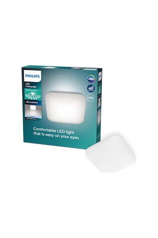Philips Mauve Kare Tavan Lambası 12W 4000K Gün Işığı