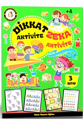 Dikkat Ve Zeka Aktivite Seti 3 Kitap
