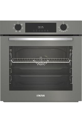 Altus ALA 189 DG Woklu - 322 G Turbo 2'li Gri Cam Ankastre Set