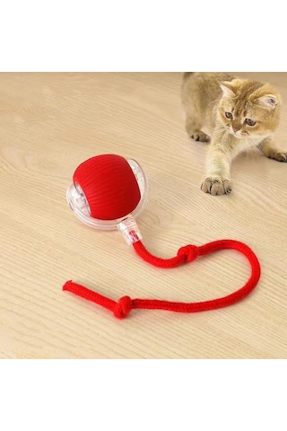 Tineke Hareketli Otomatik Yuvarlanan Kuyruklu Top Kedi Oyuncağı