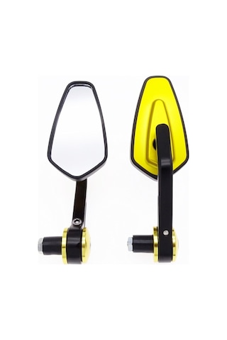 Motosiklet Kolu Tüm Alüminyum Kiraz Dikiz Aynası Altın