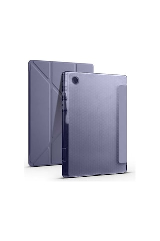 Mobilteam Galaxy Tab A8 10.5 Sm-x200 2021 Kılıf Uyumlu Tri Folding Kalem Bölmeli St Tablet Kılıfı