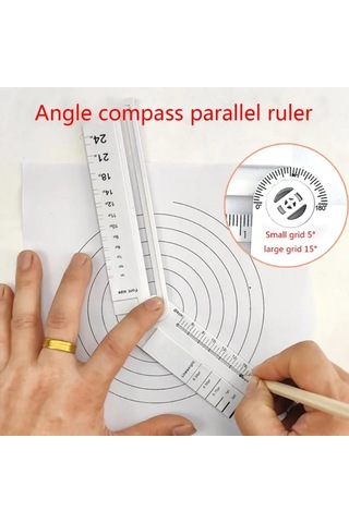 1 Adet Basit Tarzı 30cm Şeffaf Dikdörtgen Cetvel İletki Öğrenci