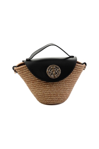 Siyah Desenli Kadın Postacı Çanta C06619105928 Siyah