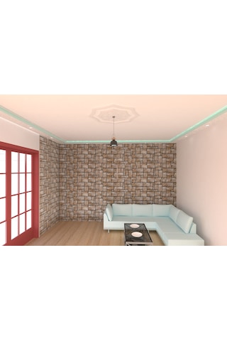 Motifpiyer Lamba Tavan Göbeği 11-model-16gen-91cm-dış-çitalı Beyaz