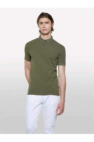 Sisley %100 Pamuk Regular Fit Polo T-shirt Erkek Yeşil Polo - 325p3089s300t