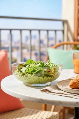 Lav Tokyo Cam Salata Kasesi 2'li Orta Boy 880 ml Yuvarlak (Sunum Kasesi , Hazırlık Kasesi)