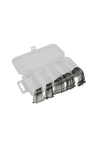 Kangvka 50 Adet Kriket İğne Seti - 2 , 1 , 1/0 , 2/0 , 3/0 Boyutları + Plastik Kutusu