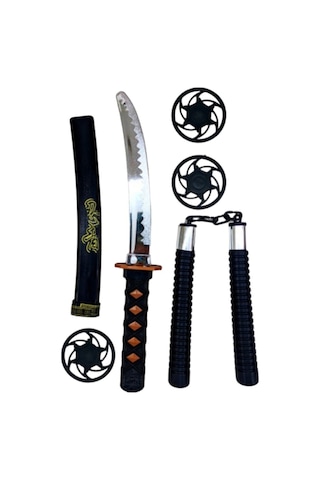 Oyuncak Ninja Samuray Kılıcı Ve Mınçıkası Samuray Kılıcı