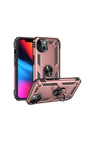 Apple İphone 13 Kılıf Sofya Yüzüklü Silikon Kapak