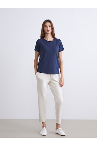 Lcw Everyday Lacivert Soft Touch Kadın Tişört