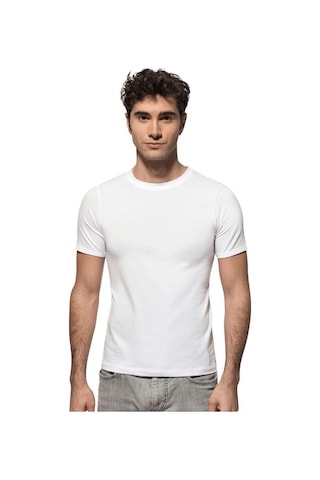 Özkan Erkek Kısa Kol Kapalı Yaka Penye Likralı Fanila Atlet 0265