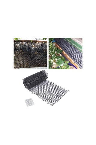 Flybuy 4m Siyah Kedi Scat Matı - Köpekler Ve Haşereleri Durdurucu, Güvenlik Çivili, Dış İç Kullanım İçin