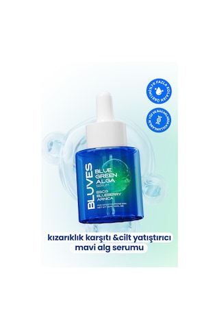 Bluves Kızarıklık ve Leke Karşıtı Cilt Tonu Eşitleyici Mavi Alg Serum 30 ML