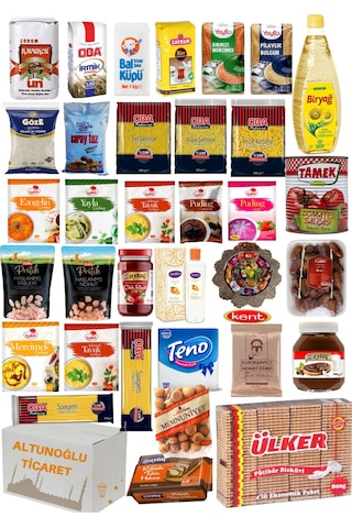 Ramazan Paketi Kumanya Yardım Gıda Erzak Kolisi Lüks Paket 34 Ürün