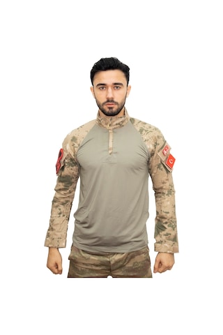 Jandarma Combat Operasyon Tşörtü Askeri Tactical Tşört Bej