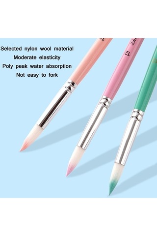 Willowhaven Zhutıng 2 Takım Pembe İnci Çubuk Naylon Yün Tebeşir Seti Zhutıng 2 Set Pembe Yün Tebeşir Seti, Naylon Ve Ahşap, 6 Adet Kalem Ucu, Sulu Boya Uygun