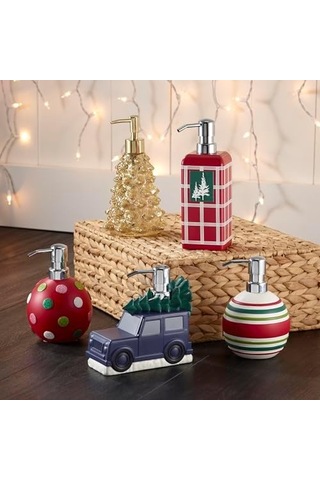 Avanti Linens Coastal Snowman Collection Sabunluk/losyon Pompası, Çok Aşamalı 000 Açık Krem