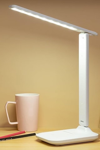 Nekuba Şarjlı Masa Lambası 3 Renk Dokunmatik Telefon Standlı Kademeli Çalışma Okuma Işığı Gece Lambası 9w 3 Aydınlatma Modlu Taşınabilir Küçük Masa Lambası, Çocuklar İçin Çalışma, Yurt . 27952763